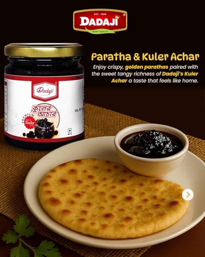 Dadaji Premium Bengali Sweet Kul Pickle | 400gm | No Preservatives | Meetha BER ka Achar | Jujube Chutney | Premium Ingredients | (Pack of 2, 200gm each)