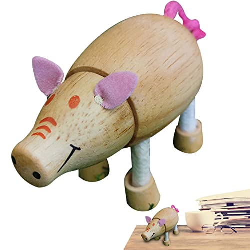 Recopilación y reviews de Marionetas madera - cinco favoritos. 37 XINXI Cerdo Madera,Marioneta Cerdo Rosa Creativa Inicio | Animales Madera, artesanías Madera, Adornos Madera Maciza, Regalos Madera, Decoraciones, Juguetes para niños