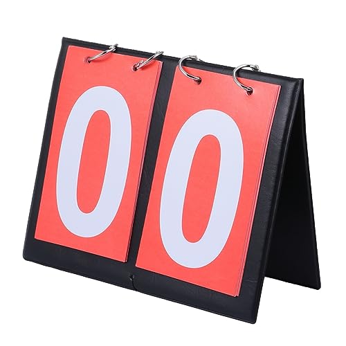 EXAOMBLE Basketball Score Flipper Scoreboard Compact Design for Easy Storage Double-Sided Printing for Basketball Football Volleyball More