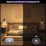 Philips Hue Essential Smart LED GU10 Spotlight Bulb, White and Color Ambiance, 4.7W, 2200K-6500K, 345 Lumens, Dimmable, Works with Alexa, Google Assistant, and Apple Home, 4 Pack - 5