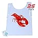 Upper Midland Products Lobster Bibs - 25 Disposable Bibs for Crawfish Boil, Seafood Parties, or Home Dinners by