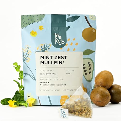 Tea Facto Mint Zest Mullein Tea Bags - Mint & Mullein Blend