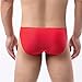 Men Boxer Briefs Sexy Ice Silk Stretch Soft Bulge Seamless Cool Comfortable Casual Fashion Loose Stretchy Casual Quick Dry Elegant Sports Elastic Red