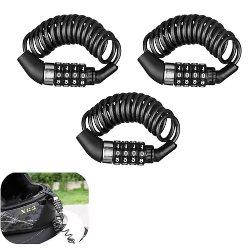 GUTERTOP Helmschloss Motorrad Fahrrad, Helm Schloss Am Motorrad, Fahrradschloss Klein Leicht für Motorräder Roller Autotüren Garagen