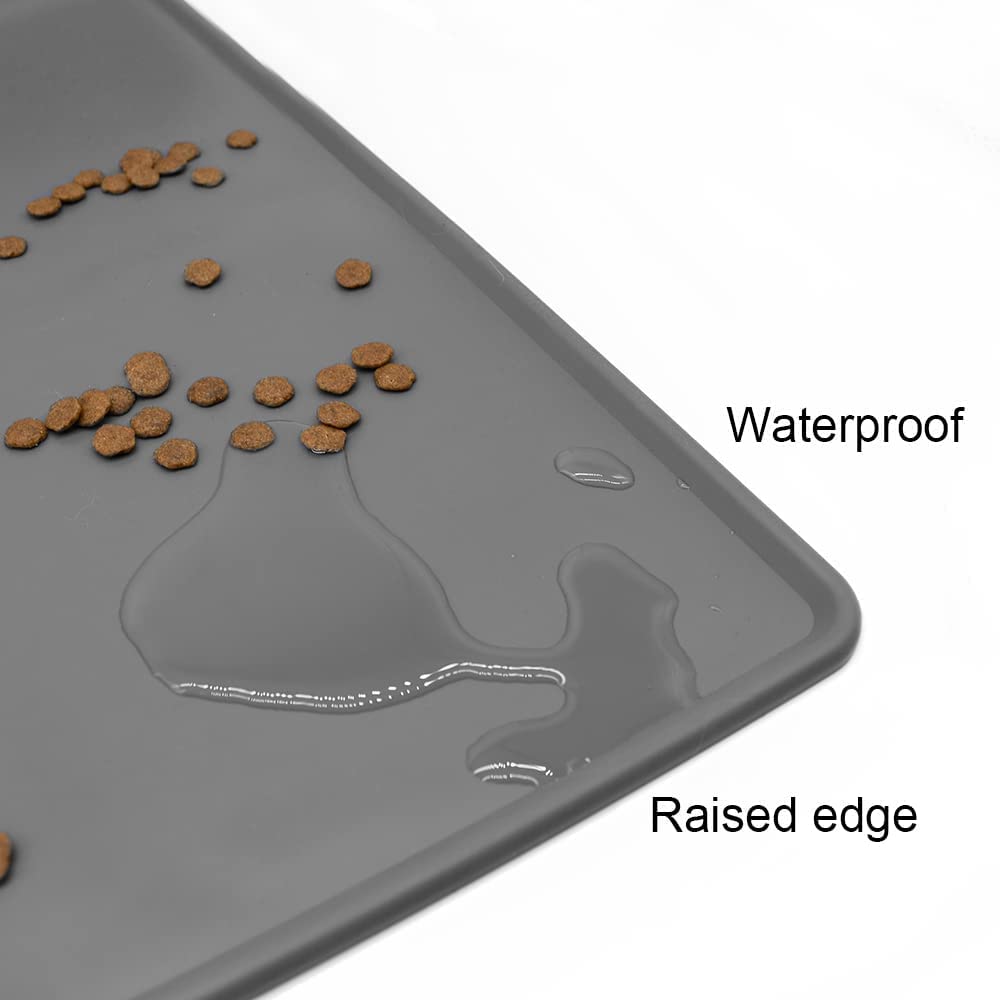 Marchul Dosatore di cibo e acqua per Gatti, Cani, Automatico, Dispenser di Crocchette e Acqua per Animali Domestici (3.8L + Cuscinetto in silicone)