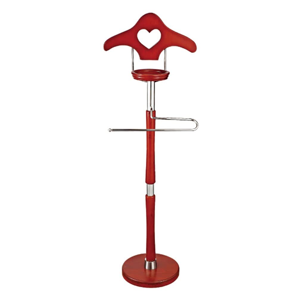 YNBSHGAA Wooden Clothes Rack Wardrobe Valet Stand Suit Garment Valet Stand for Hotels Dormitory Office 17 Styles,Style#n