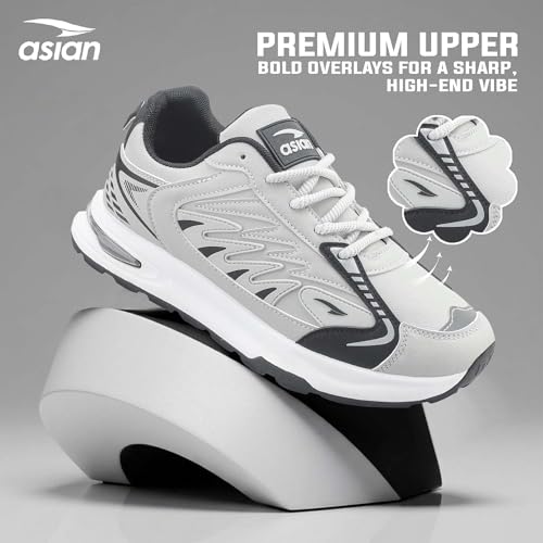 Image of ASIAN Python-06 Sports Running Shoes for Men | Lightweight Sole, Durable Grip Outsole | Stylish Design for Walking, Gym, Running & Daily Use