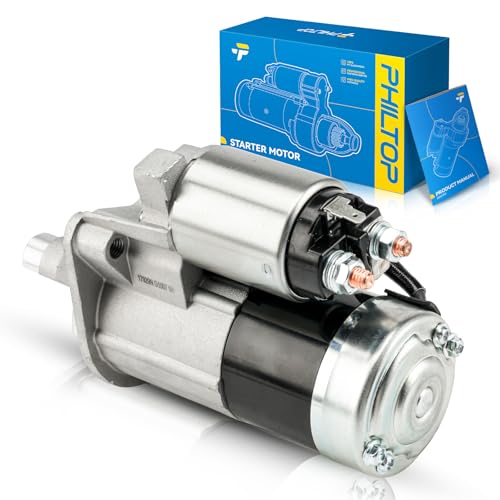 Image of PHILTOP 17929N New Starter Compatible with Chrysler 2004-2006 Sebring 2.7L | 1.2KW Starter for Chrysler, Dodge, 2004-2006 Sebring 2.7L, 2004-2006 Stratus 2.7L, OE 17929, 17929N, 4606875AE, 04606875AE