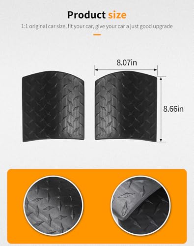 Image of Hoolcar Cowl Body Armor Outer Corner Guards Hood Guard Cover Compatible with Jeep Wrangler JK JKU 2007-2017, Black