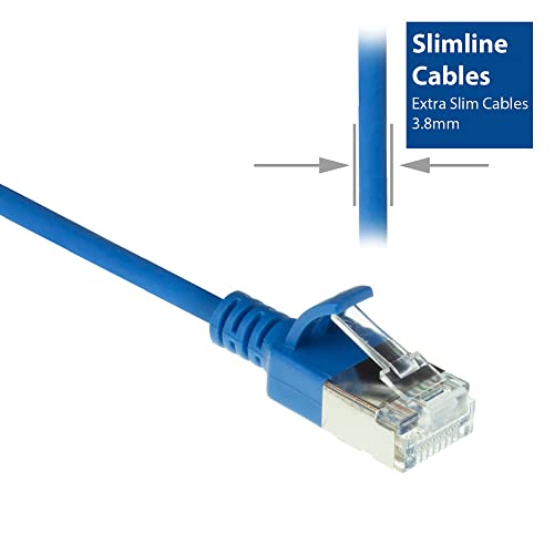 ACT CAT6a Network Cable, U/FTP LSZH LAN Cable Thin 3.8 mm Slimline, Flexible Snagless CAT 6a Cable with RJ45 Plug - Image 4