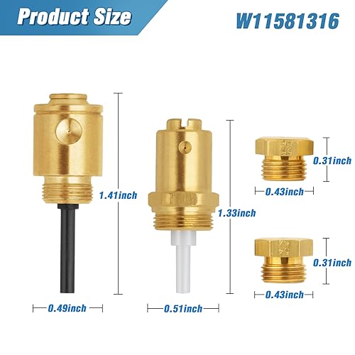 Kit de conversion LP W11581316 injecteur propane pour sèche-linge 73,7 cm - 7