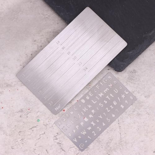 Kit de estampado de metal para grabar letras sin torcerte en tus joyas de plata y cuero 4