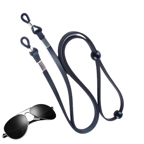 Brillenhalter Um Den Hals – Trageband Aus PU-Leder, Verstellbarer Kettenhalter, Sicheres Brillenband, Halsband-Zubehör Für Outdoor-Aktivitäten | Zuverlässige Brillenunterstützung Für Frauen Beim Sport