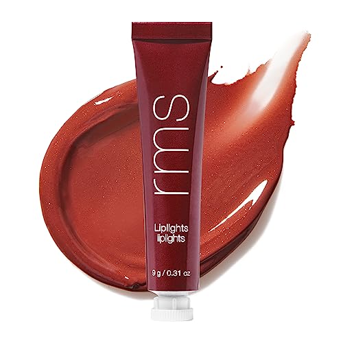 RMS Beauty Liplights Cream Lip Gloss – Sheer Hydrating Lip Gloss with High Shine | Lightweight Non-Sticky Formula | Universal Shade for All Skin Tones
