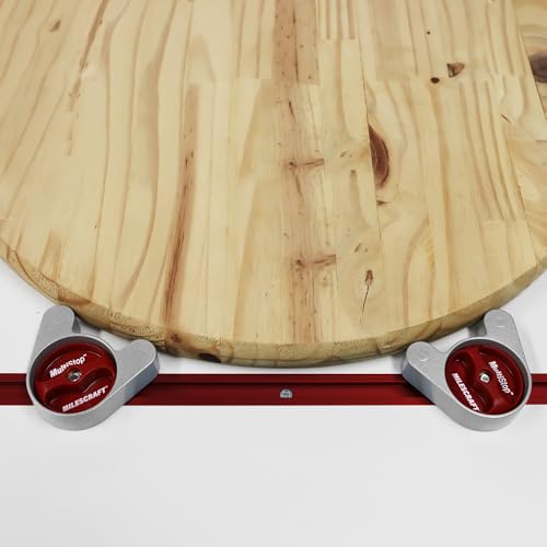 Image of Milescraft 4034 Multi Stops Round T-Track Stop for Any Shape. 3 /4 inch Low Profile for Sanding, Planing and more for Boards that are 3 /4 inch Thick or Thicker