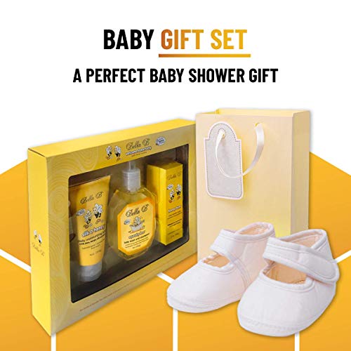 Image of Bella B 3-Piece Baby Bath Gift Set- Baby Shower Gifts - Baby Body Wash - Baby Lotion - Organic Diaper Rash Cream - Baby Body Lotion - Organic Baby Lotion - Organic Baby Shampoo