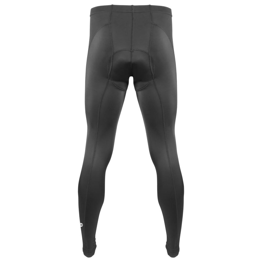AERO|TECH|DESIGNS | Men's Triumph Padded Cycling Compression Tights | Large | Black