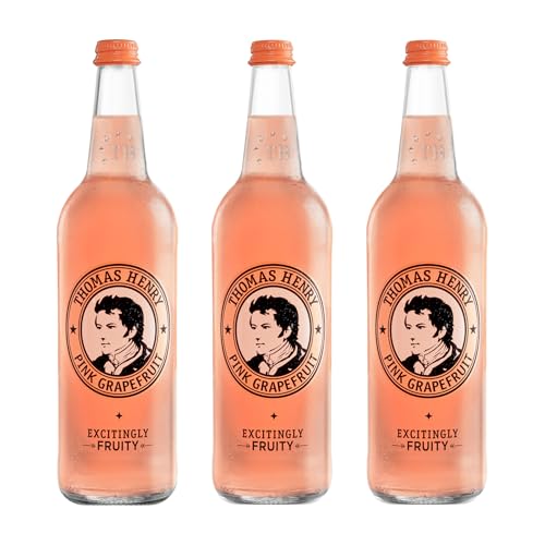 Thomas Henry Pink Grapefruit Soda, Premium Cocktail Mixer for Palomas
