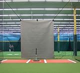 5' x 8' Vinyl Heavy Duty Baseball Batting Cage Backstop - GBCC (Gray)