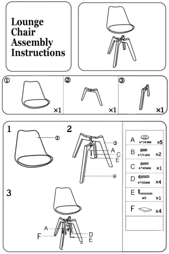 Lifetime Home Mid-Century Velvet Modern Lounge Chair Set Of 2 - High Back Rest, Soft Seat & Solid Wood Legs - Dining, Living Room, Kitchen - Dsw Shell Tulip Chair - Black #TOP3