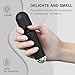 Personal Back Massager - Handheld Waterproof & Rechargeable Massager - 20 Speeds 8 Patterns Vibration Massage - Perfect for Travel Relaxation, Relieves Back, Legs Muscles (Black)