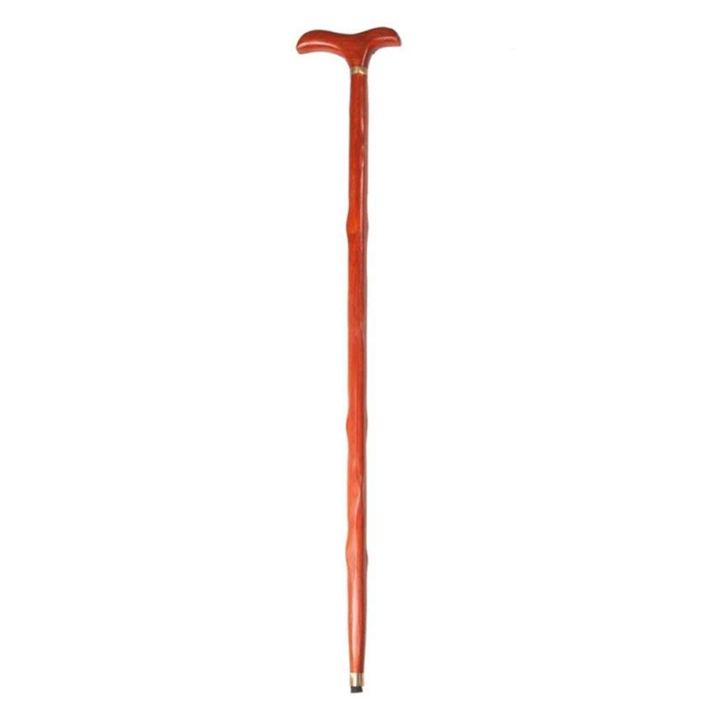 składany chodzik,Laska, drewniana laska Wenge kran kule seniorzy antypoślizgowa laska laska dla osób starszych Caddy palisander Walker, Wengea, Rosewoodred