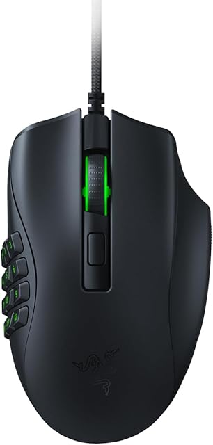 Razer Mouse óptico ergonômico para jogos Naga X 16 botões 2ª geração 18000 DPI