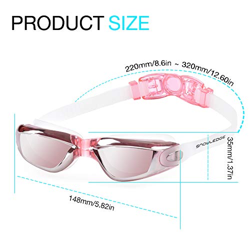 Hubo Sports Kids Goggles Swim Goggles For Kids With Anti-Fog,Kids Swimming Goggles With Uv Protection,Pink Goggles For Kids Girls Boys Childrens #TOP4