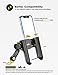 Grefay Motorcycle Phone Mount, 1S Quick Release Anti Shake Motorbike Phone Holder for 3.5-7.0 Inch Smartphone for Motorcycle Mirror Phone Mount with 360° Rotatabe