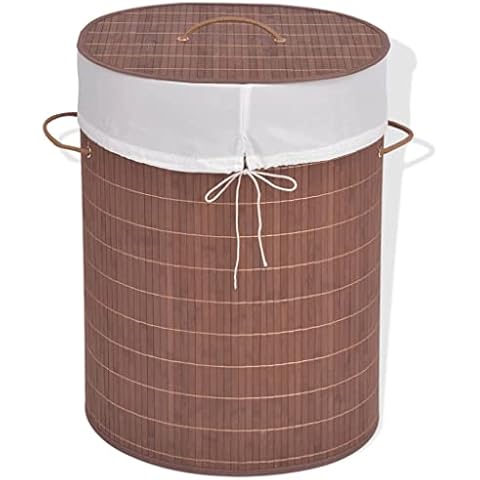 Panier à Linge vidaXL en Bambou Cover