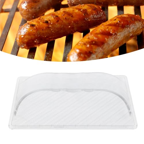Image of Hot Dog Slicing Tool, Plastic Sausage Cutter Kitchen Hand Cutting Machine for BBQ Outdoor Camping Grill (Transparent)