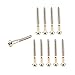 ZUXOCY 10 Pieces Guitar Screw Electric Guitar Bridge Mounting Screws, Neck Plate Installing Screws, Nickle