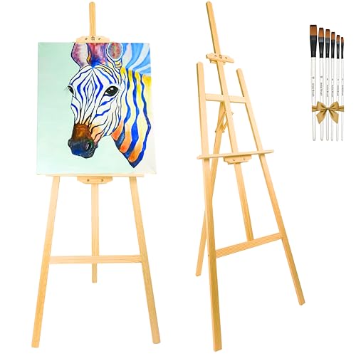 Atril pintura profesional 175 cm incluye pinceles. Caballete pintura...