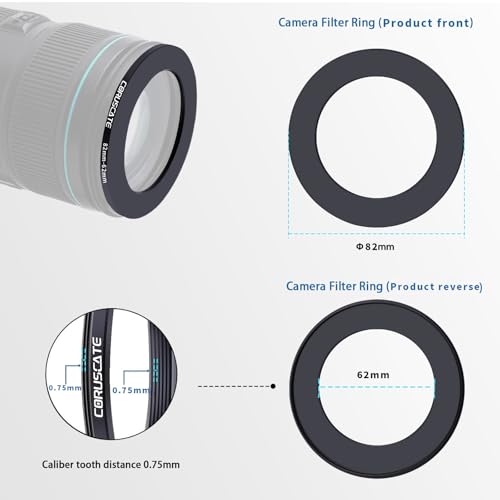 Adaptador 62mm a 82mm evita comprar filtros duplicados para cámara 3