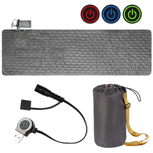 Tapis de couchage chauffant portable à température réglable pour extérieur