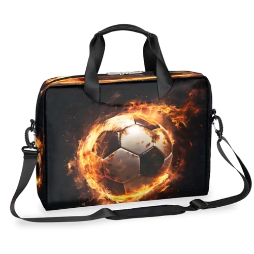 Maletín para laptop con diseño balón de fútbol 15.6-16 pulg miniatura 1