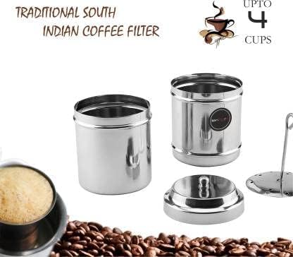 Cafetera de filtro tradicional de acero inoxidable 200 mL miniatura 3