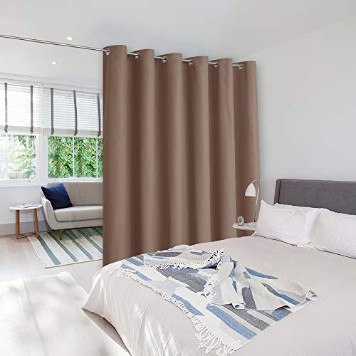 NICETOWN Sound Reducing Ceiling Curtains, Room Divider Curtain Screen Partition, Function Thermal Blackout Patio Door Curtain Panel, Sliding Door Insu