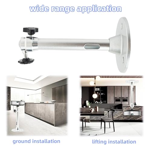 NIRJIK Universal-Deckenhalterung Für Beamer Beamer Halterung Projektor Aluminiumlegierung 360° Drehbar Für Heimkino Büro Und Klassenzimmer Nutzung