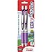 Pentel EnerGel Deluxe RTX Retractable Liquid Gel Pen, 0.7mm, Metal Tip, Violet Ink, 2 Pack (BL77BP2V)