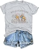 Western Cowgirl Shirt Wild Flowers Wild...