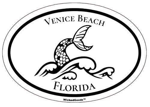 Autocollant sirène en vinyle durable Venise Floride