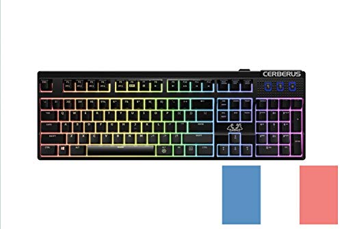 Clavier Gaming Cerberus Mech Asus pour Éviter les Saisies Perdues avec Switchs RGB USB FR