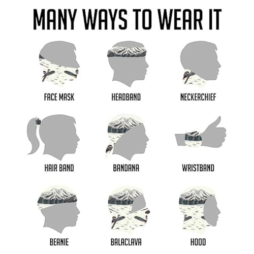Neck Gaiter Mascarilla para Cara Transpirable a Prueba de Viento Cubierta Facial para Esquí con Juego Incluido, Máscara Balaclava Bandana para Cabeza para Hombres y Mujeres miniatura 5