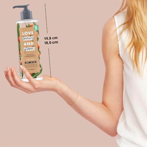 Love Beauty and Planet Lait pour le Corps, Beurre de Karité Naturel et Huile de Bois de Santal, Nutrition Veloutée, Certifié Vegan, Bouteille Recyclable 400ml – vue 8