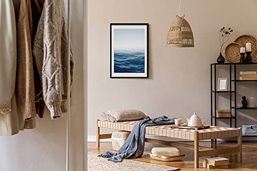 Cadre MDF 50x70 cm avec tableau de vagues de la mer pour affiche moderne