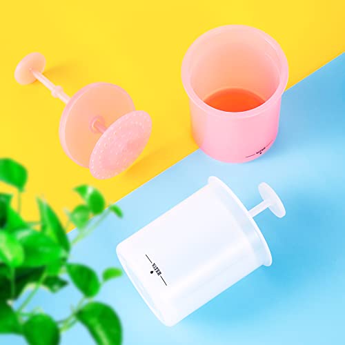 2Pcs Face Wash Foam Maker For Face Wash, Facial Cleaning Tool, Deep Skincare Cleaner Tools For Travel Household (Pink And White) #TOP3