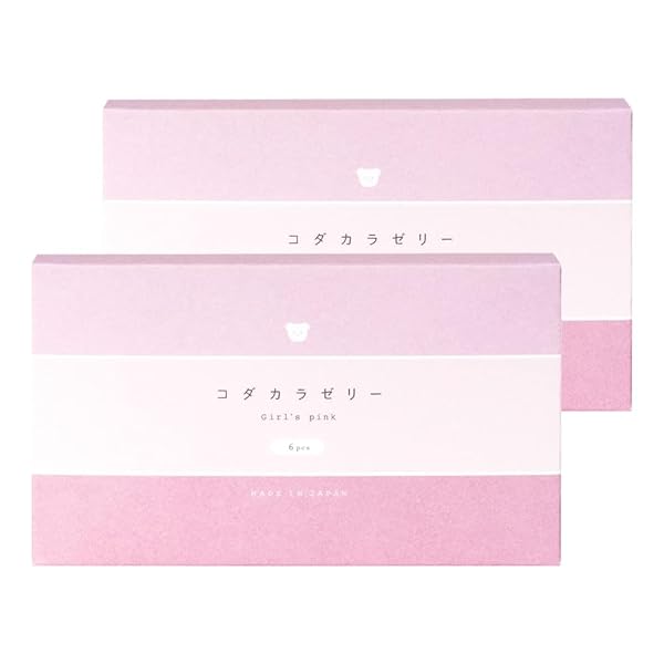 【日本製】コダカラゼリー ガールズピンク｜妊活ゼリー 女の子 pH4.0｜天然由来×無添加 やさしく使える 1.7ml×6本入り（2箱セット）