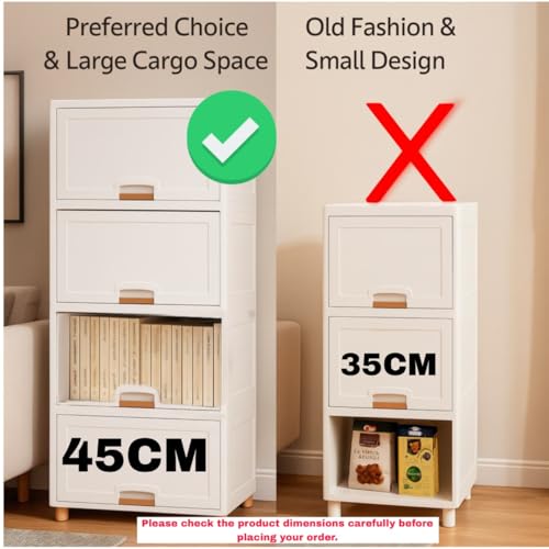 Image of DecoLogy Plastic Bookshelf for Home |Engineered Books Organizer for Study Room|Multipurpose Book Shelf for Home, Office |Book Organizer for Library|Living Room Furniture (Cupboard Rack - White, 5PCS)
