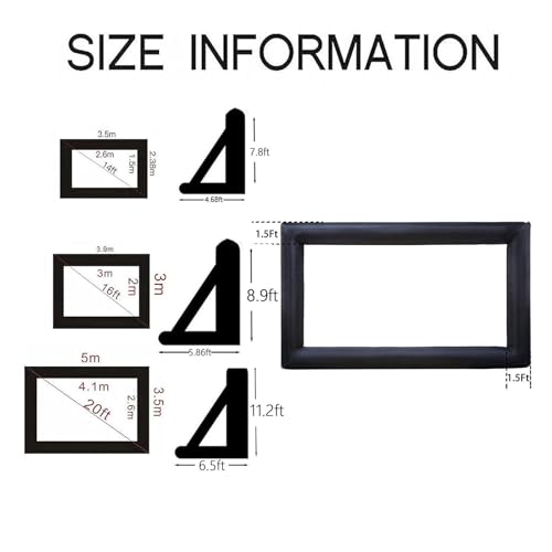 Pantalla Inflable para Proyector Exterior 16ft miniatura 6